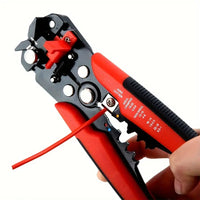 Automatic Wire Stripper with Built-In Cutter and Crimper